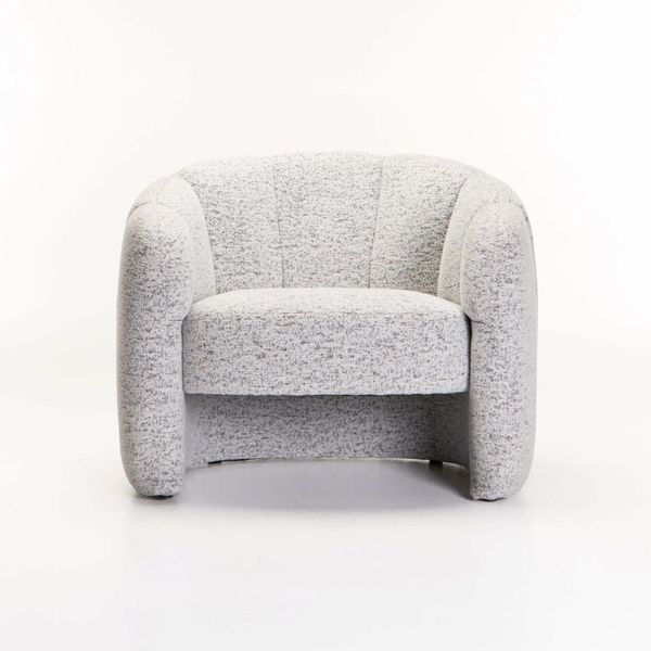 Tulip Fabric Chair - Grey