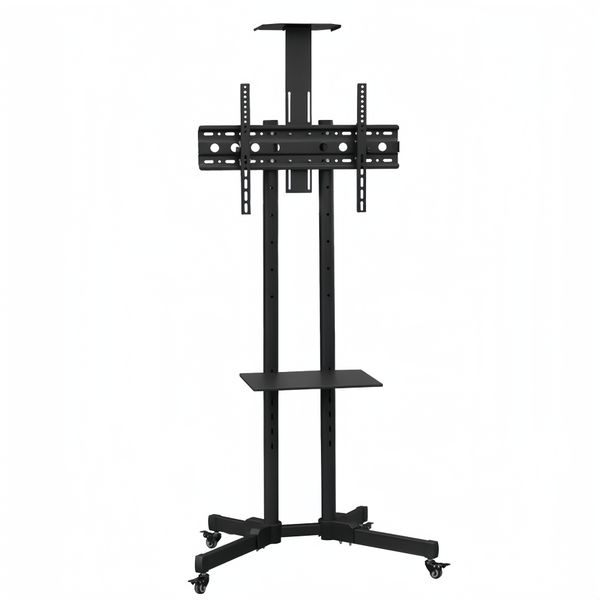 Mobile TV Mount Stand Cart Trolley with Wheels Movable TV Stand TV Mount