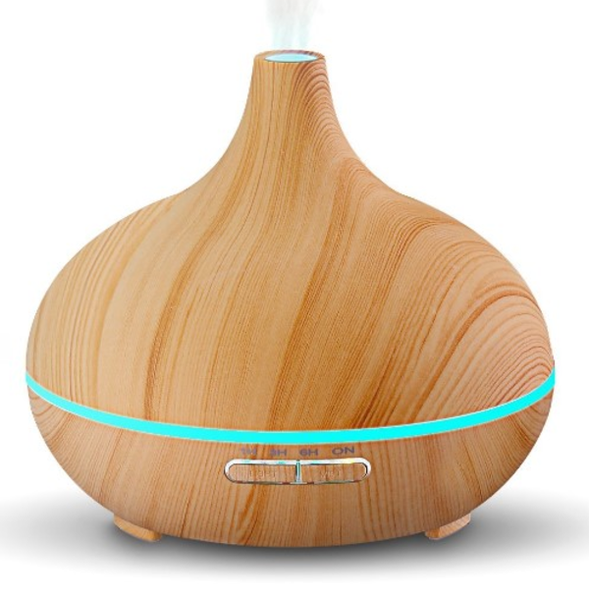 Ultrasonic Aroma Water Diffuser Air Humidifier Machine-Light Brown