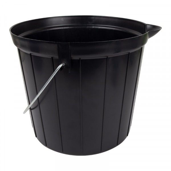 Bulk Pack 2 x Plastic Light Round Builders Bucket - 10 Litres