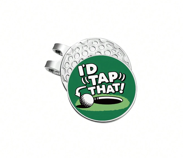 Golf Magnetic Hat Clip/Ball Marker - I'd tap that!