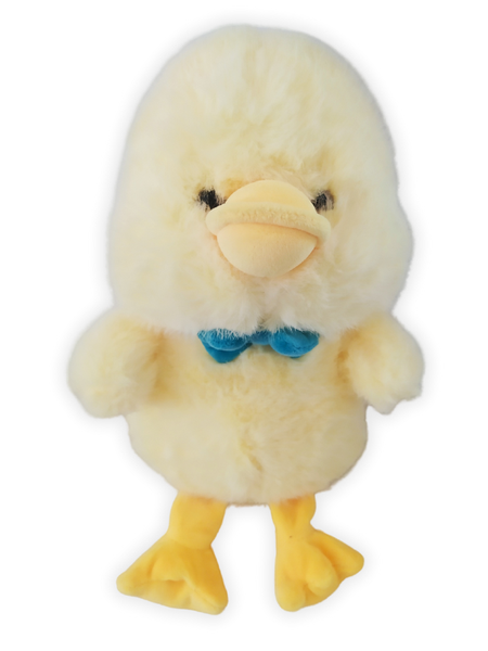 Baby Duck with Bow Plush Toy - Super Soft- Yellow and Blue - L30cm