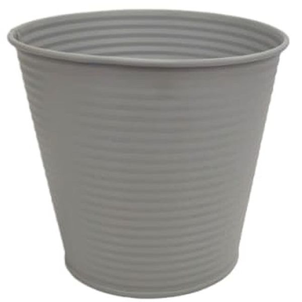 PH Garden - Metal Pot Cover 15.6cm Grey