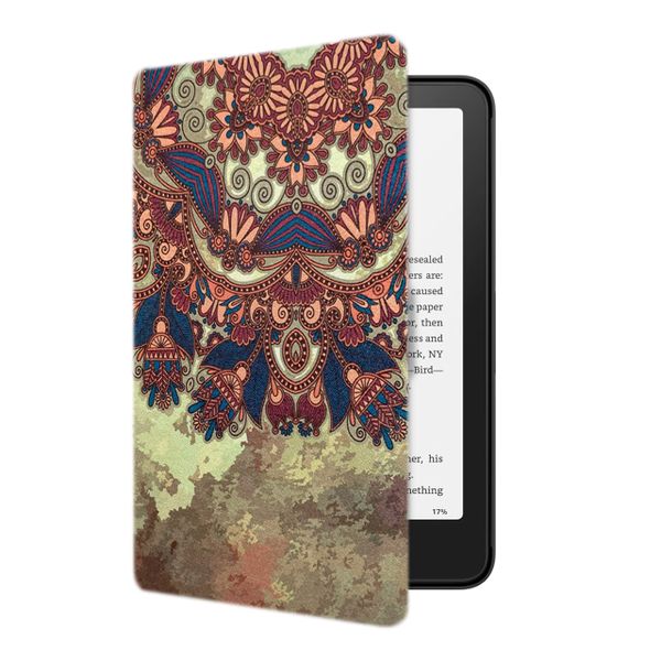 CAWA Slim Smart Cover Compatible with Kindle PaperWhite 7" (Gen 12) - Brown Mandala