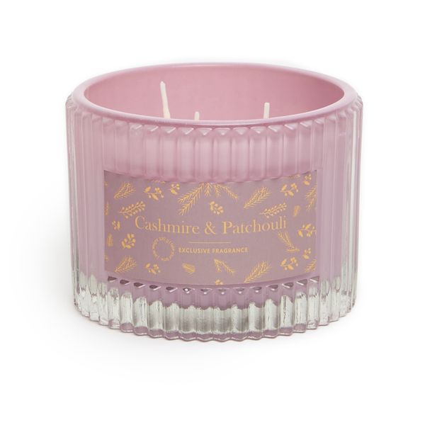 George &amp; Mason - Cashmere &amp; Patchouli Scented Candle in Glass Holder
