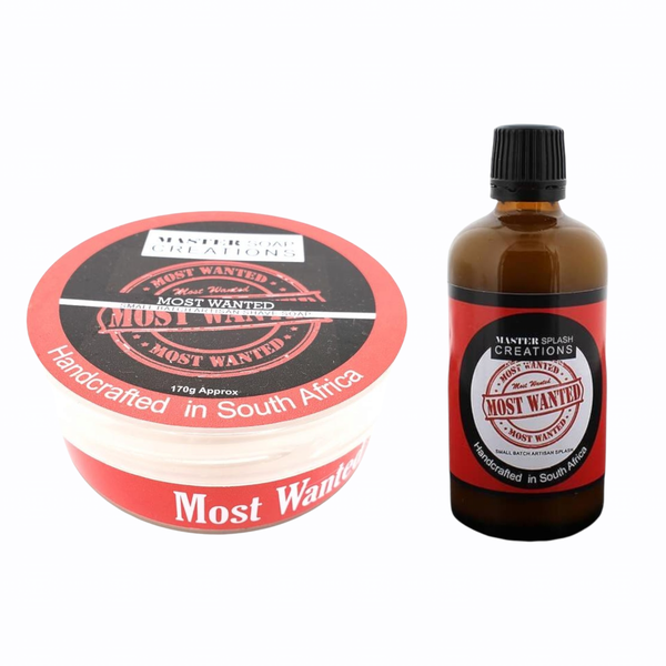 Shaving Soap &amp; Splash COMBO Master Soap Creations MOST WANTED