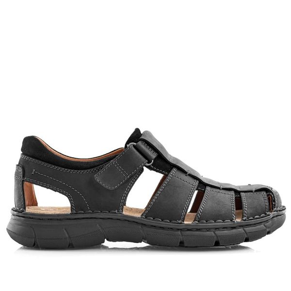 Green Cross GX&amp;Co Closed Toe Strap Sandal 71947 Black