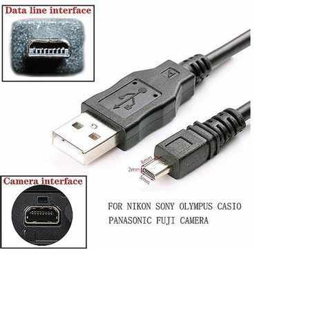 Nikon Coolpix Battery Charger PwrON USB PC Data Sync Cable Cord