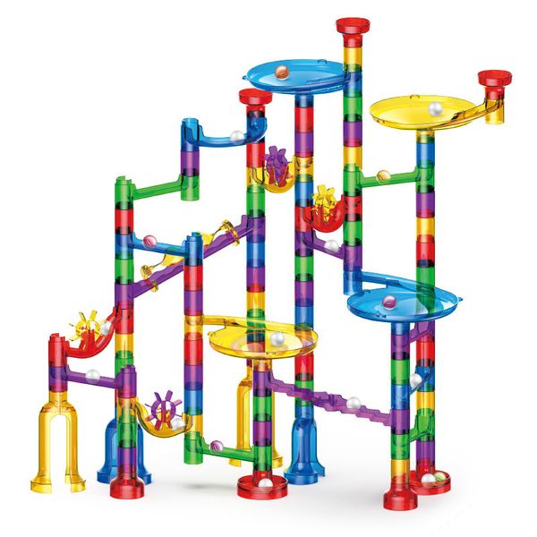 HEMCO Marble run game toy for kids marble race track Build 130Pcs-4693