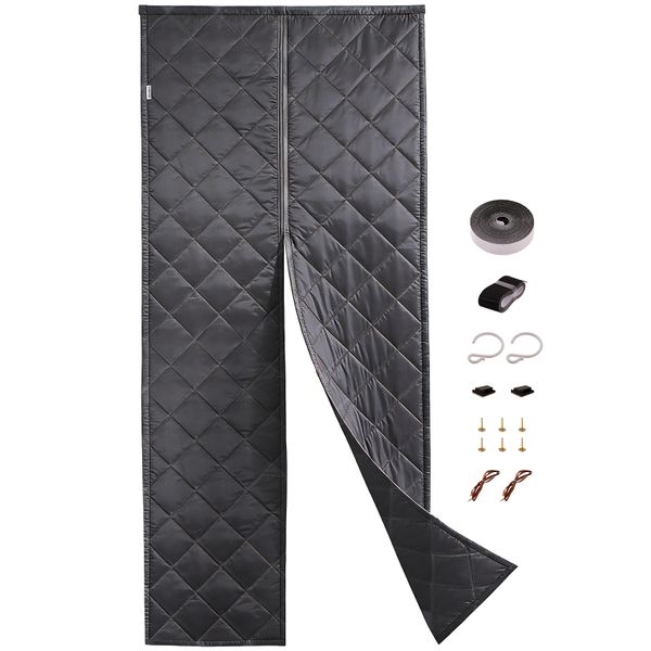 Chenshia Magnetic Thermal Insulated Door 100x220cm Windproof Curtain Cover