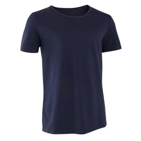 Domyos Kids' Cotton T-Shirt Basic - Navy
