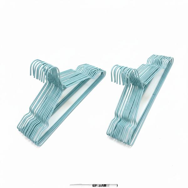 2-Pack (10Piece) Non-Slip Slim Metal Hangers - Space Saver With ReVibe Pen