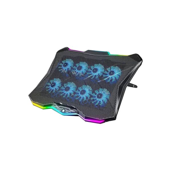 DH26 RGB Notebook Cooling Pad With 8 Fans &amp; 7-Level Adjustable Height