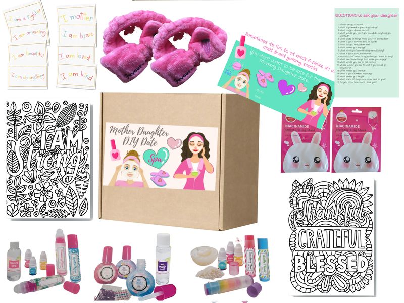 Mom &amp; Daughter Date Box - DIY Nail Polish, Perfume &amp; Lip balm