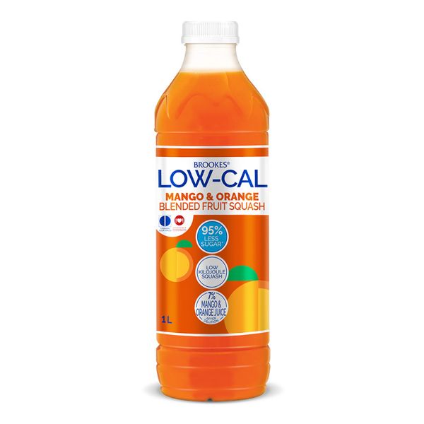Brookes Low-Cal Mango &amp; Orange Flavoured Concentrated Fruit Squash 1L