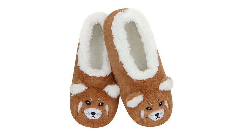 Snoozies! Kids Zoo Crew Red Panda Fleece Slippers