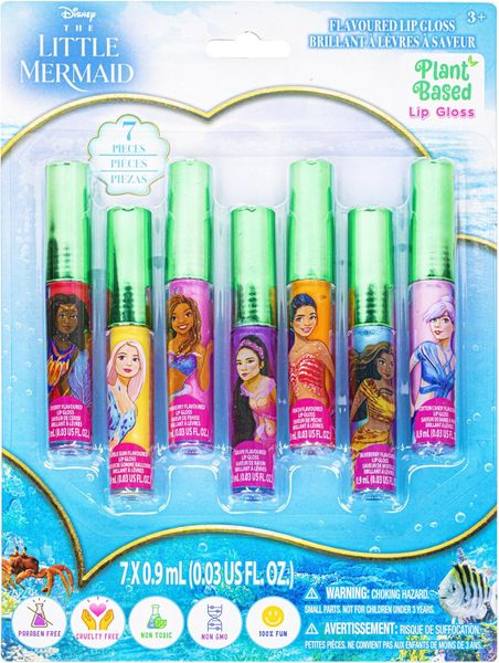 Disney The Little Mermaid 7 Piece Lip Gloss