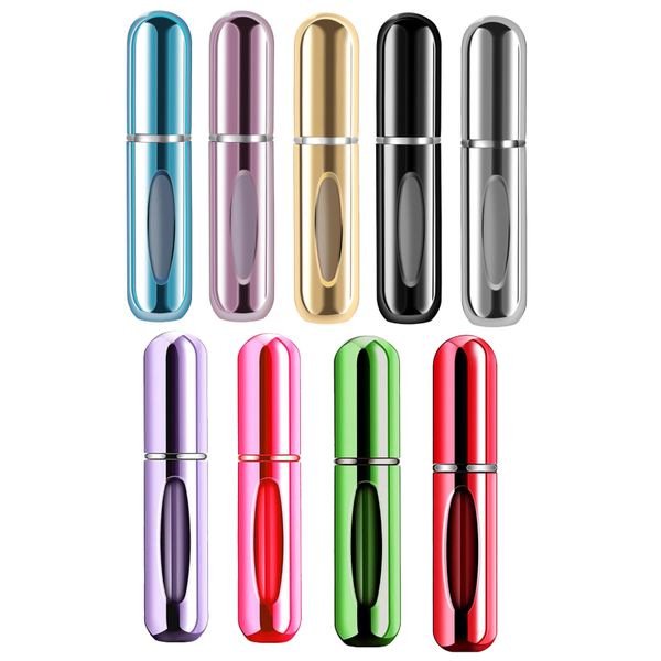 9Piece 5ml Portable Mini Perfume Travel Atomizer Refillable Spray Pump Bottle