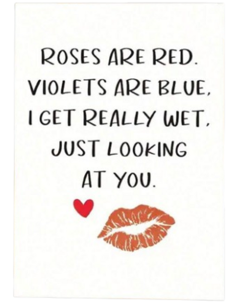 Naughty Range - Valentines Day Card - Just looking at YOU