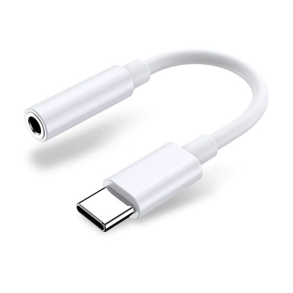 USB-C to 3.5mm Audio Adapter Compatible with iPhone 15/16/17 Samsung Huawei