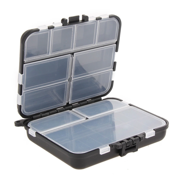Light Weight Hook Bait Tackle Fishing Box- Black