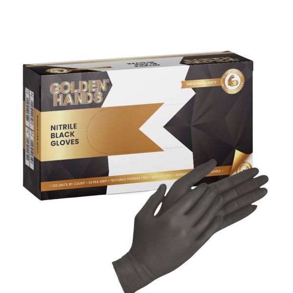 Black Nitrile (3,5g Examination Glove) Large