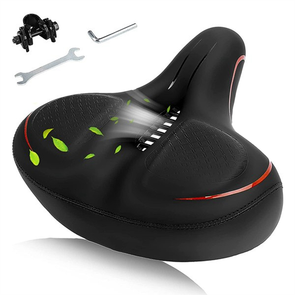 Mens Womens Comfort Oversized Bike Seat, Replacement for Peloton Bike