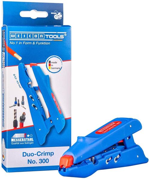 WEICON Duo-Crimp No. 300|3 in 1 Stripping &amp; Crimping Tool|Stripping Pliers