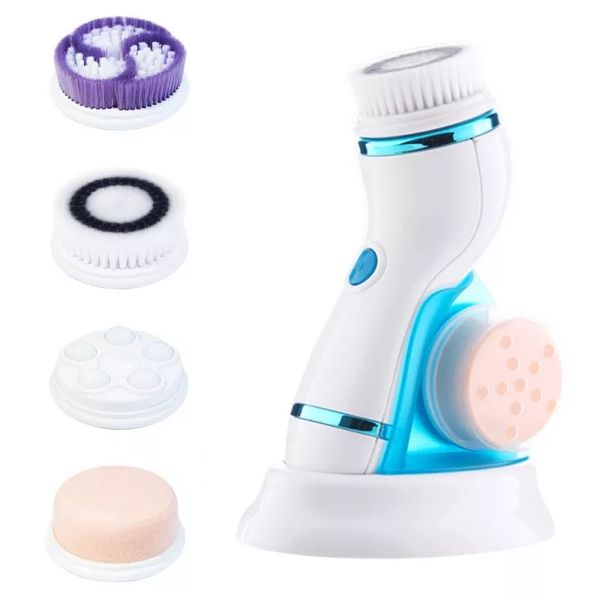Lilhe Silicon Face Cleansing Brush with Stand - Blue