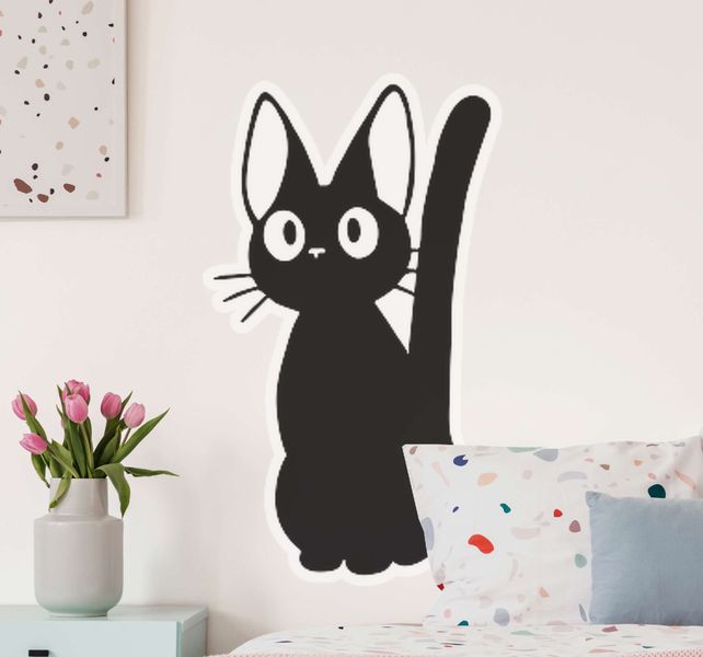Imaging Architects Cat Pointy Ears Round Eyes Wall Decal
