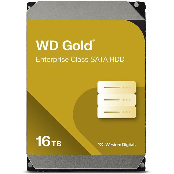 WD Gold 16TB Enterprise HDD 7200RPM 512MB SATA 6Gb/s 3.5