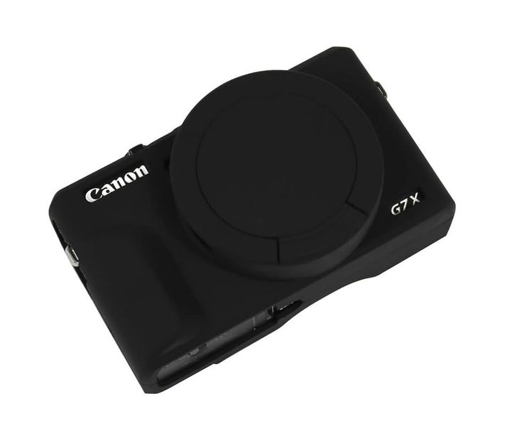 Camera Silicone Case Compatible with Canon Powershot G7 X Mark III (black)