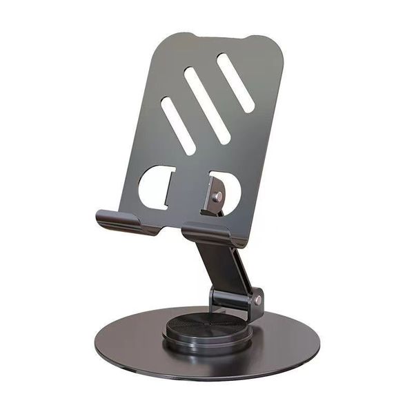 360 Rotating Aluminum Desktop Stand, Foldable Phone &amp; Tablet Holder
