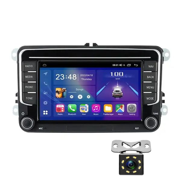 Android Radio 32GB Carplay Navigation and HD Backup Camera Combo Compatible with VW