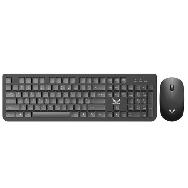 2.4G Wireless Keyboard and Mouse Combo, Ultra-Slim Ergonomic Design