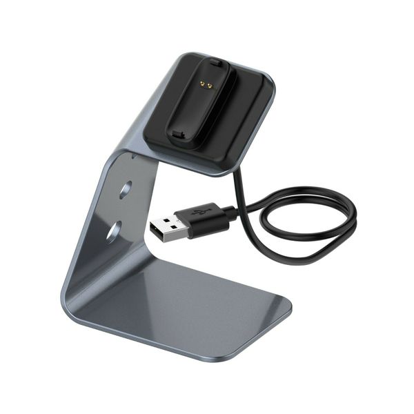 Killer Deals Replacement Alloy Magnetic Charger Dock Stand for Fitbit Inspire 2 - Grey