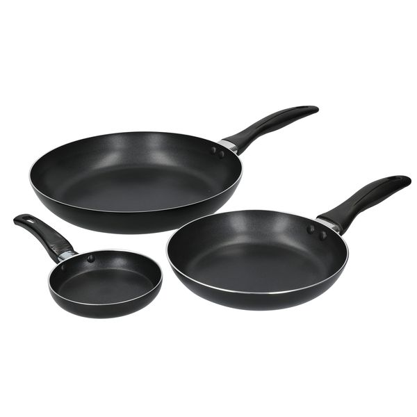 Non-Stick Frying Pan Set , 28cm, 20cm and 12cm Aluminium Frying Pans