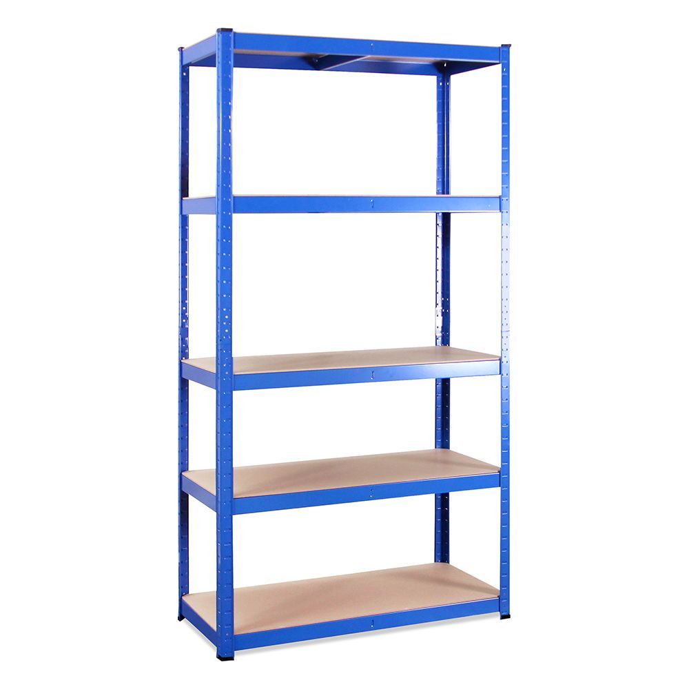 GRack 5 Tier Shelf Steel Blue Shelving Galvanised and Painted