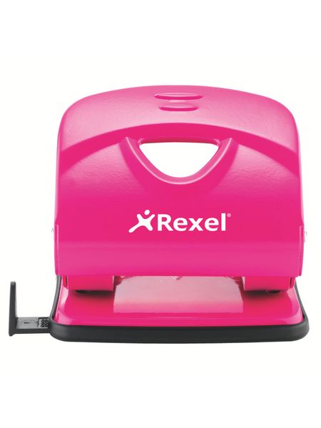 Rexel V230 2 Hole Metal 30 Sheet Punch - Pink