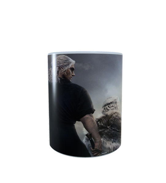 The Witcher Netflix Geralt and Ciri - Aesthetic - Coffee Mug
