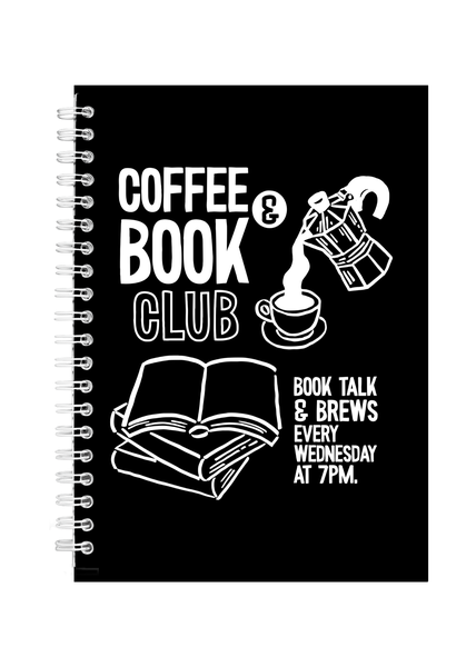 Coffee Book Club Ideal Fiction Book Reader Gift Writing Books A5 Notepad402