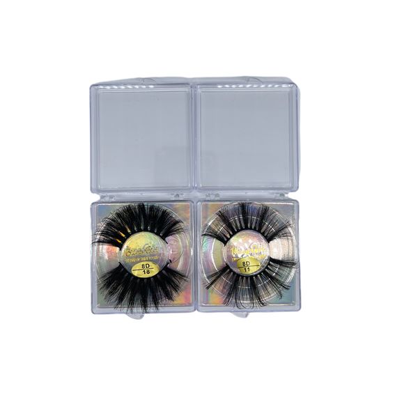 Bling Girl 2 Pairs Professional 8D Dramatic Mink Eyelashes