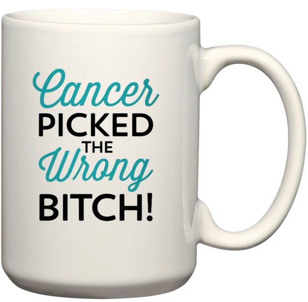 Cancer Picked The Wrong Bitch This Mug Birthday Christmas For Her Gift Mug