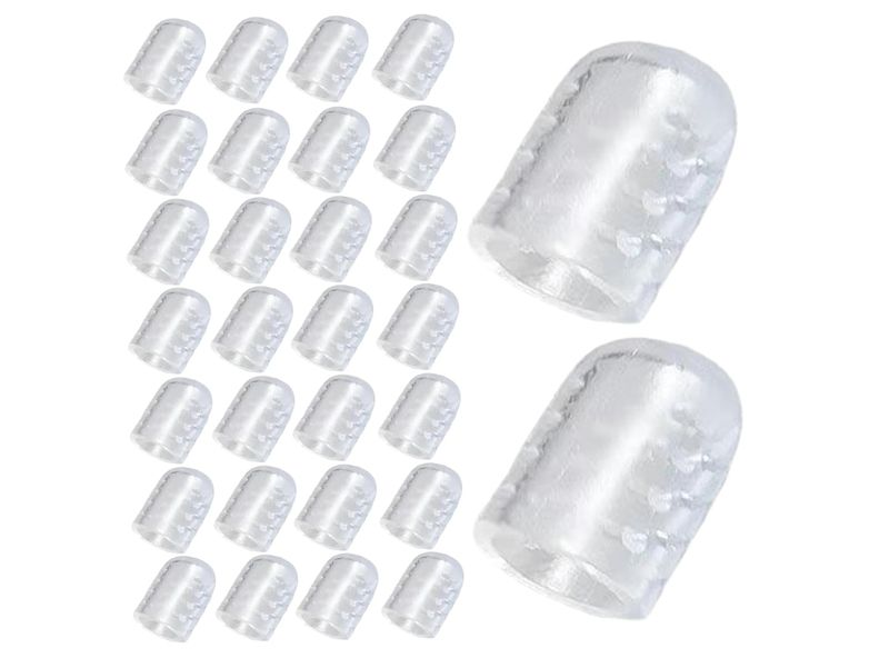 Toe Protectors, Anti-Friction Transparent Silicone Toe Protectors