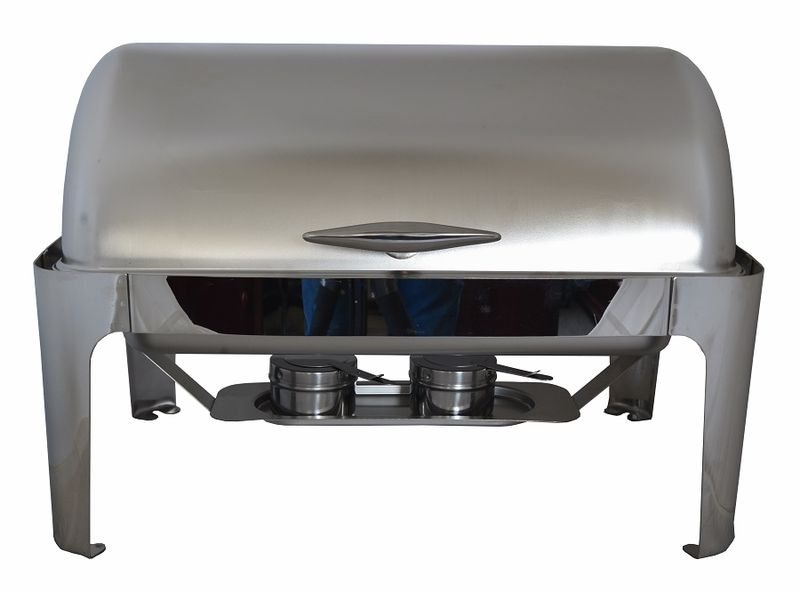 Steelking -Roll Top Chafer with Matt Lid