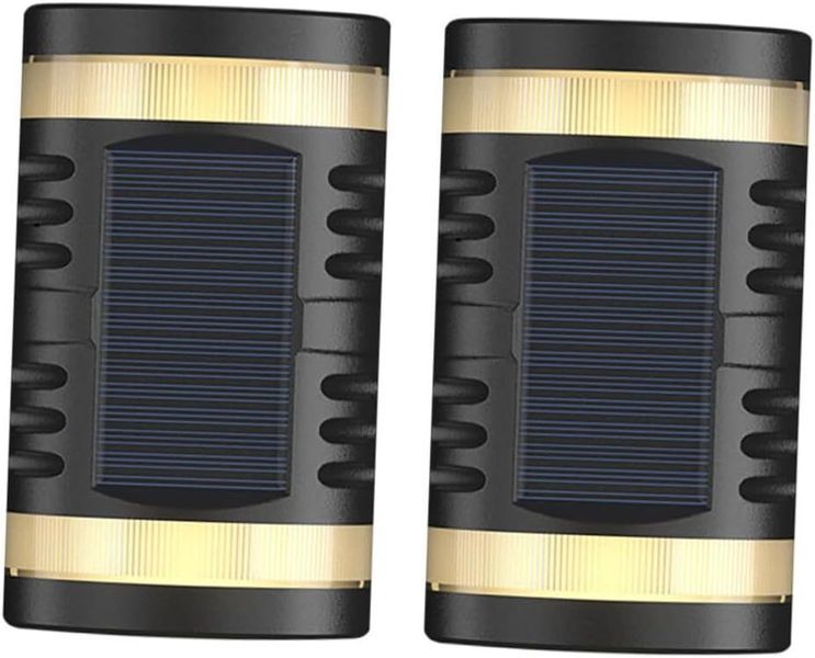 2Pieces Solar Wall Light Outdoor Led Landscape Night Light for Garden