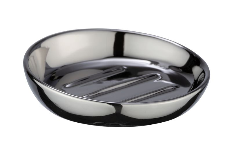 Wenko - Soap Dish - Badi Range - Ceramic - Chrome