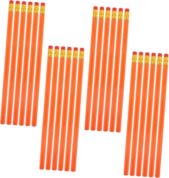 24 Hb Pencils: Sketch Pencils With Erasers - Drawing Tools For Shading