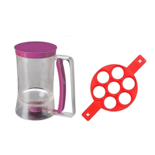 Batter Dispenser &amp; Pancake Maker Set - 2 Pieces