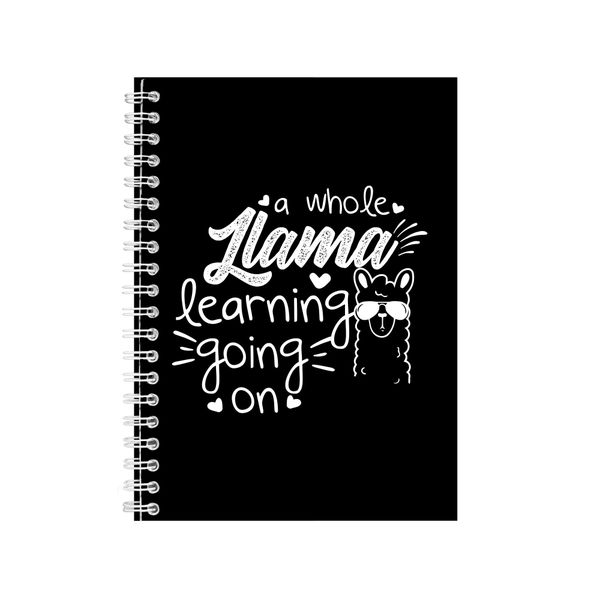 LLama Wire Bound Notebook Gift Idea Writing Books A4 Notepad